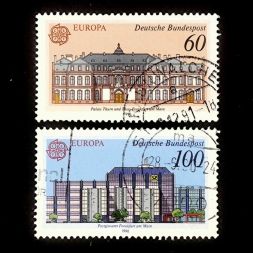 Набор марок EUROPA - почтовые отделения, Германия, 1990 год (полный комплект)